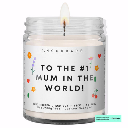 To the #1 mum in the world! π  Luxury Eco Soy Mothers Day Candle β¨ Limited Edition